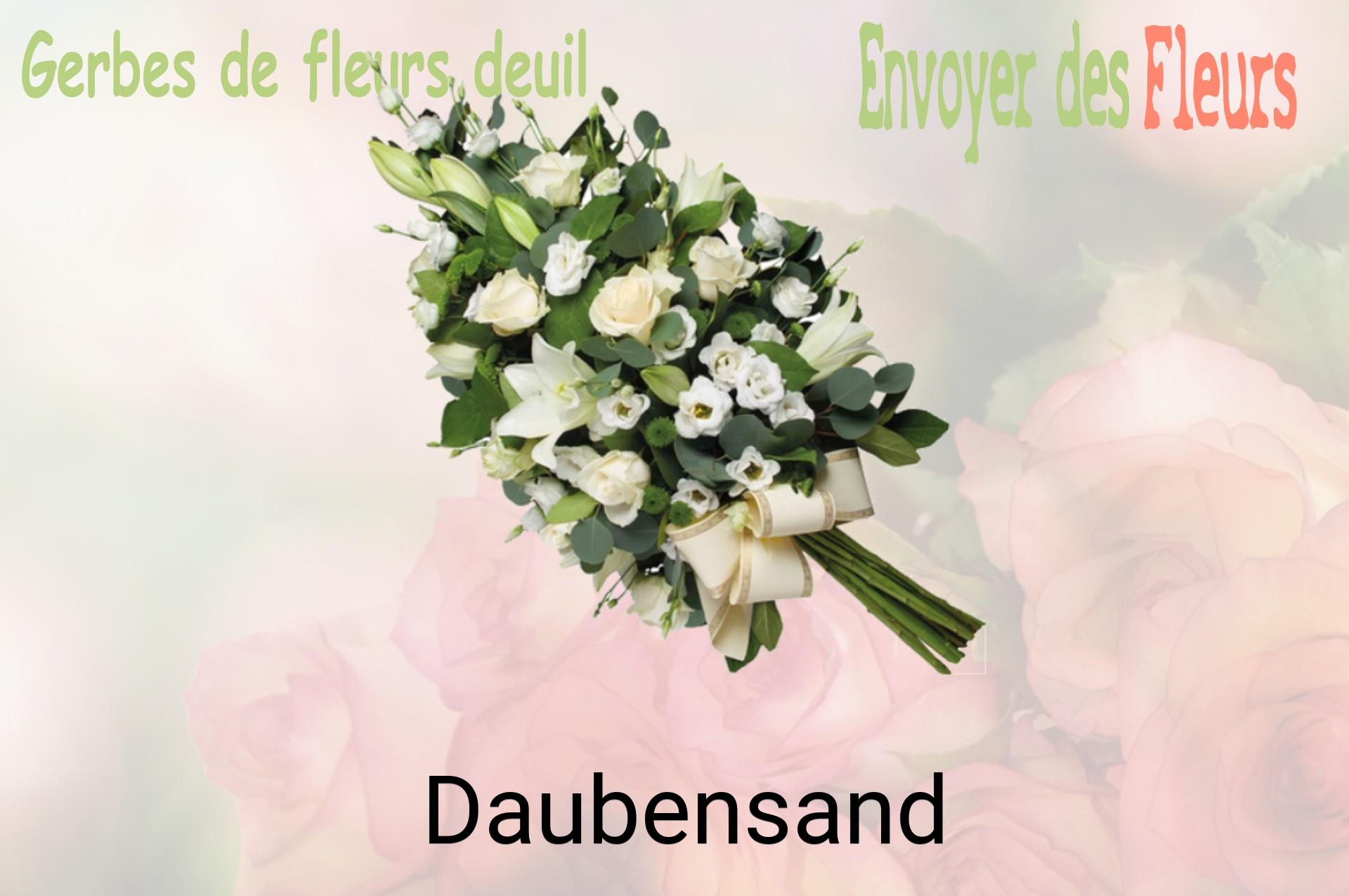 Gerbe de fleurs de deuil livrée à Daubensand